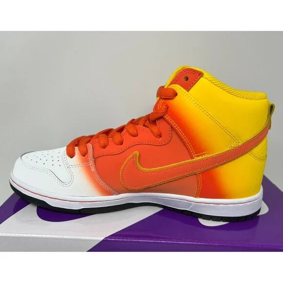 Nike SB Dunk High Sweet Tooth Candy Corn Halloween Shoes FB5107-700 Size 10.5 - Picture 3 of 9
